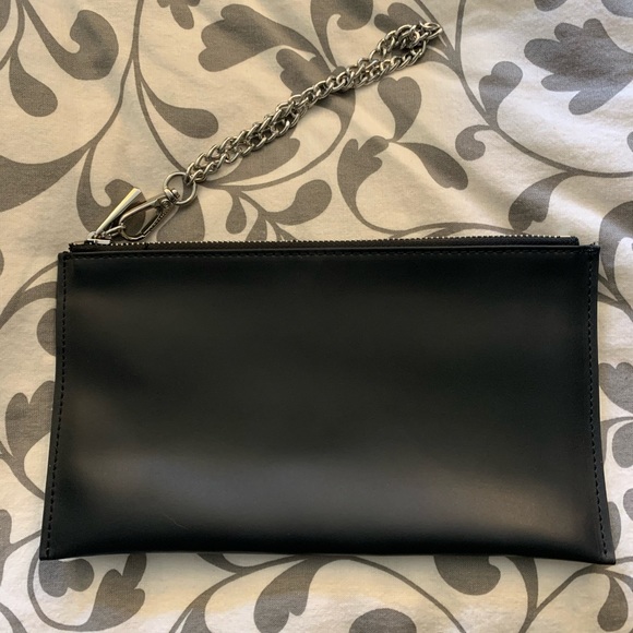 Black Danier Leather wristlet